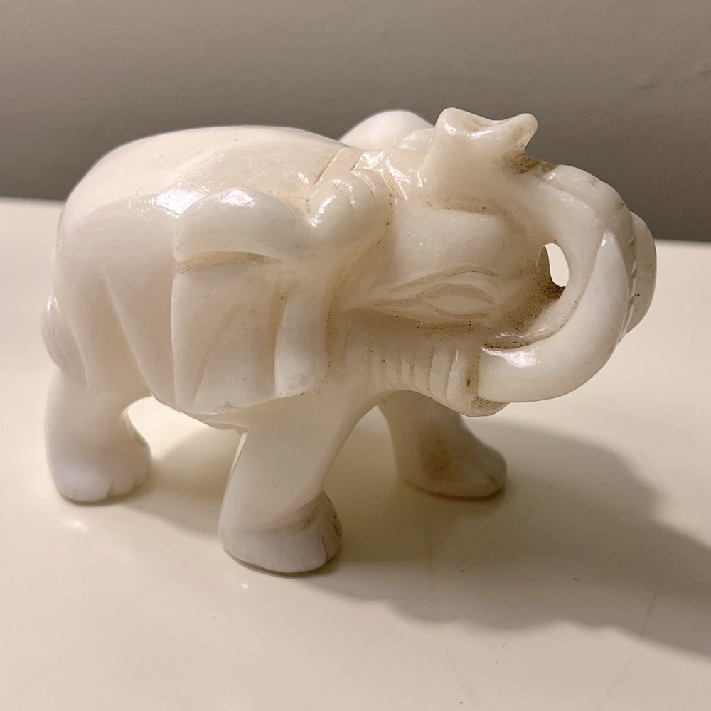 White stone elephant
